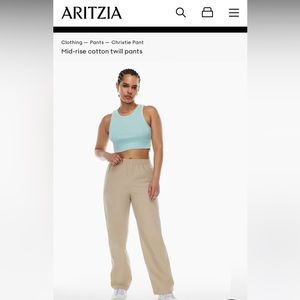 Aritzia Christie pant size small in tan